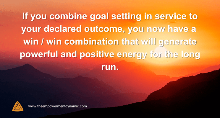 Outcomes First, Then Goals