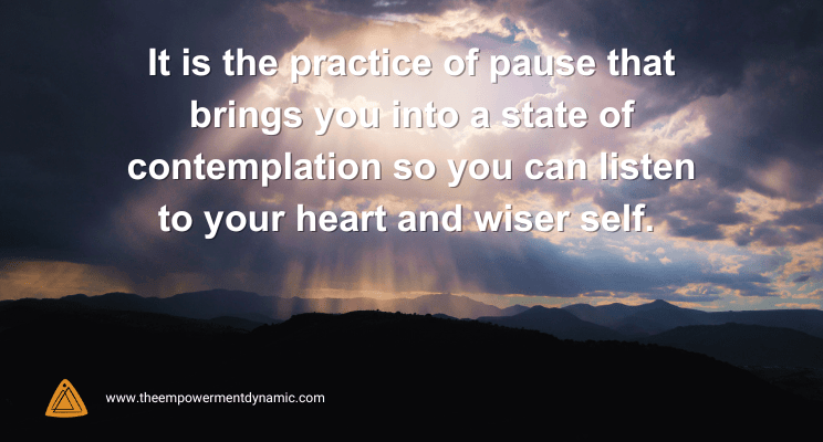 Practice the Pause