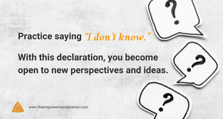 The “I Know” vs “I Learn” Mindset