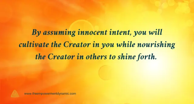 Assume Innocent Intent
